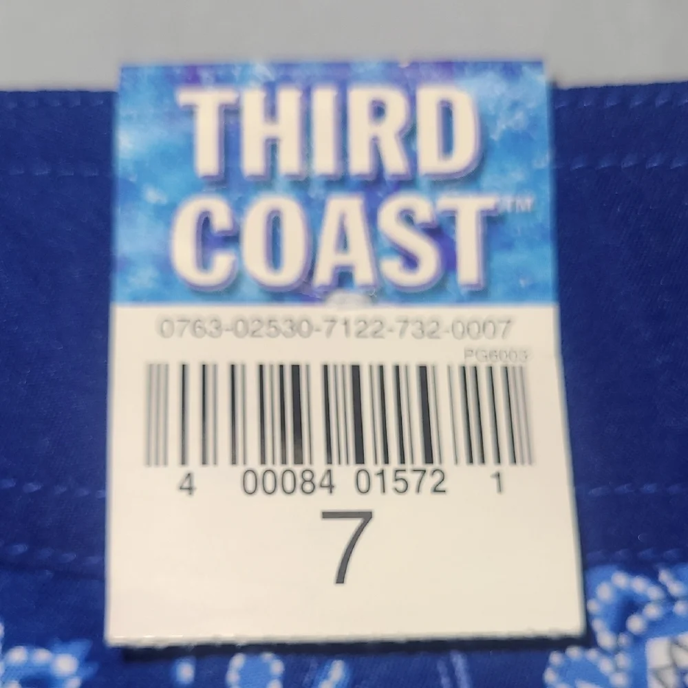 Reversible Blue Floral Skater Skirt Royal Blue Coquette Girl Gamer Punk NWT